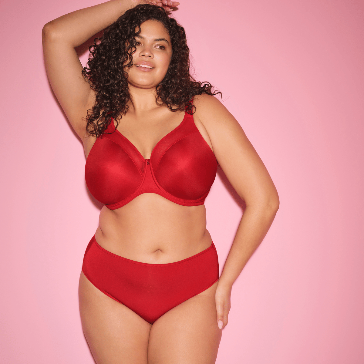 Elomi Smooth BH med bøjle, rød - EL4301 - HAD - Haute Red