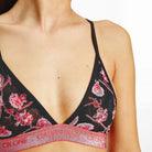 Calvin Klein Lingeri Unlined Triangle bralette BH, sort - F6690E - V35 - Black V-Day
