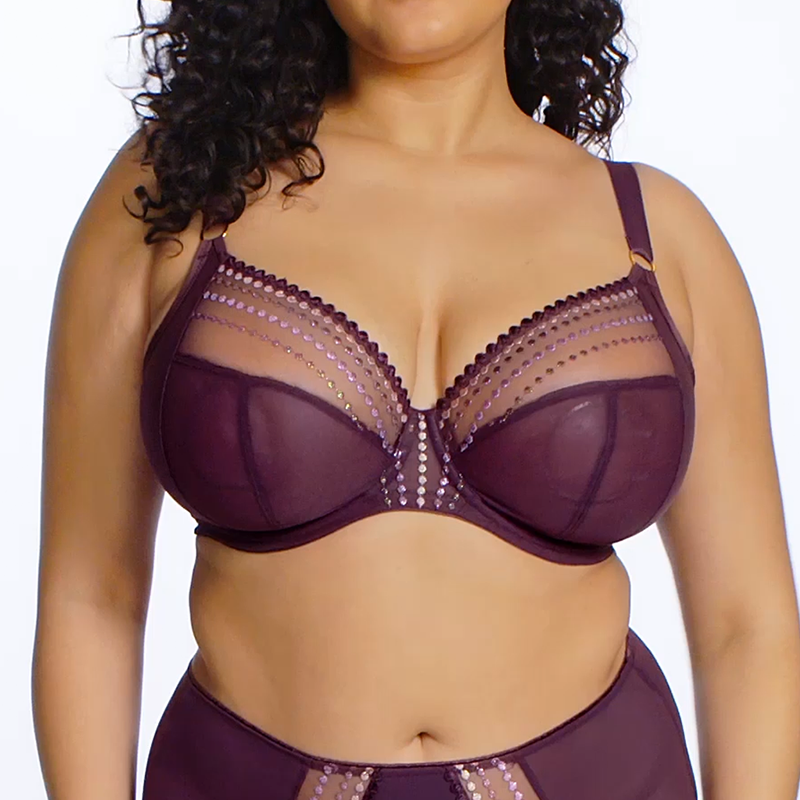 Elomi Matilda plunge BH, bordeaux - EL8900 - SUM - Sugarplum