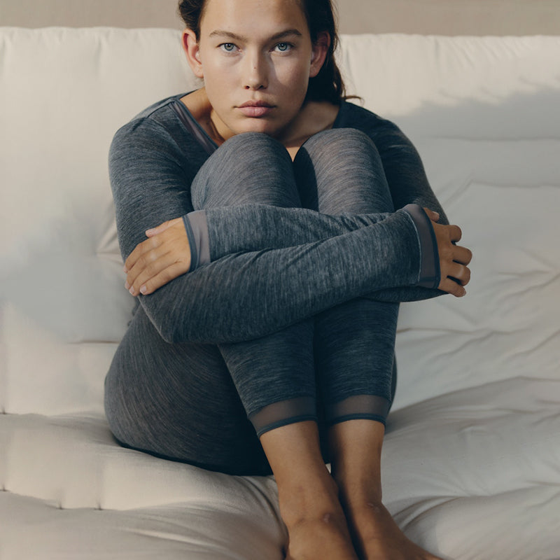 Femilet Juliana leggings, grå - FN1500 - 0DH - Heather Grey