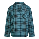 Femilet Heat natskjorte, turkis - FN3820 - C30 - Dark Blue Checks