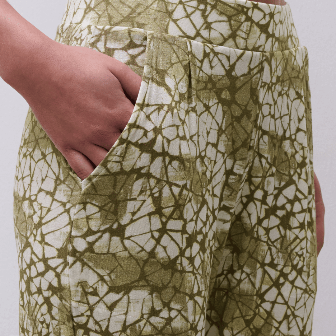 Femilet Yara natbukser, grøn - FN7660 - A80 - Green Illusion