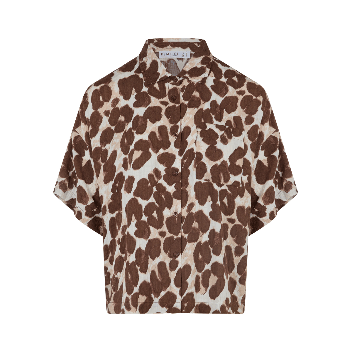 Femilet Layla top, leopard - FNAGJ5 - A82 - Leopard