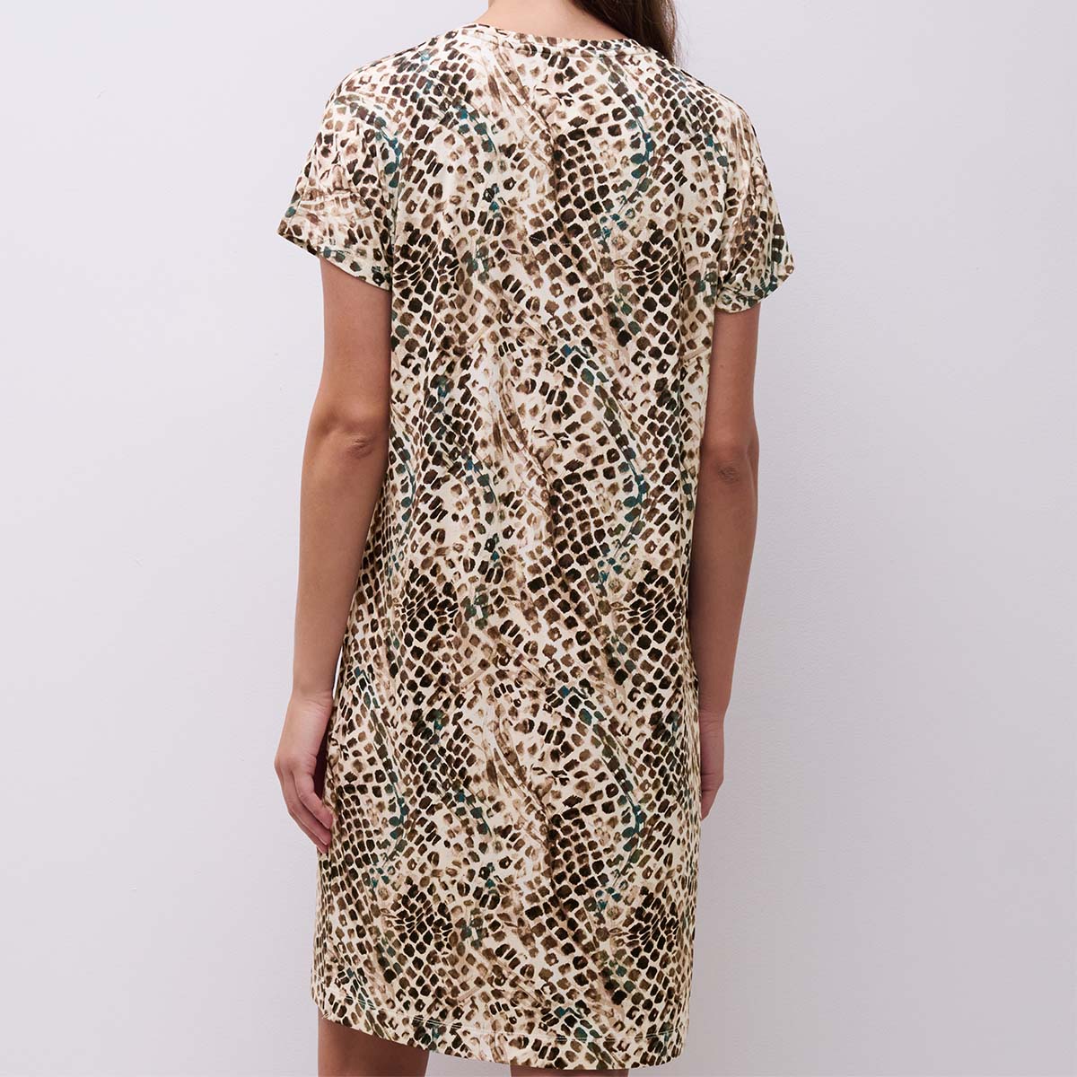 Femilet Loraine natkjole, multi - FNALW0 - D88 - Reptile Print