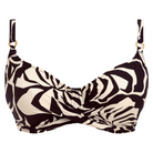Fantasie Aruba Nights bikini top med bøjle, multi - FS505305 - LAC - Black & Cream