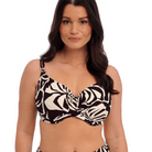 Fantasie Aruba Nights bikini top med bøjle, multi - FS505305 - LAC - Black & Cream