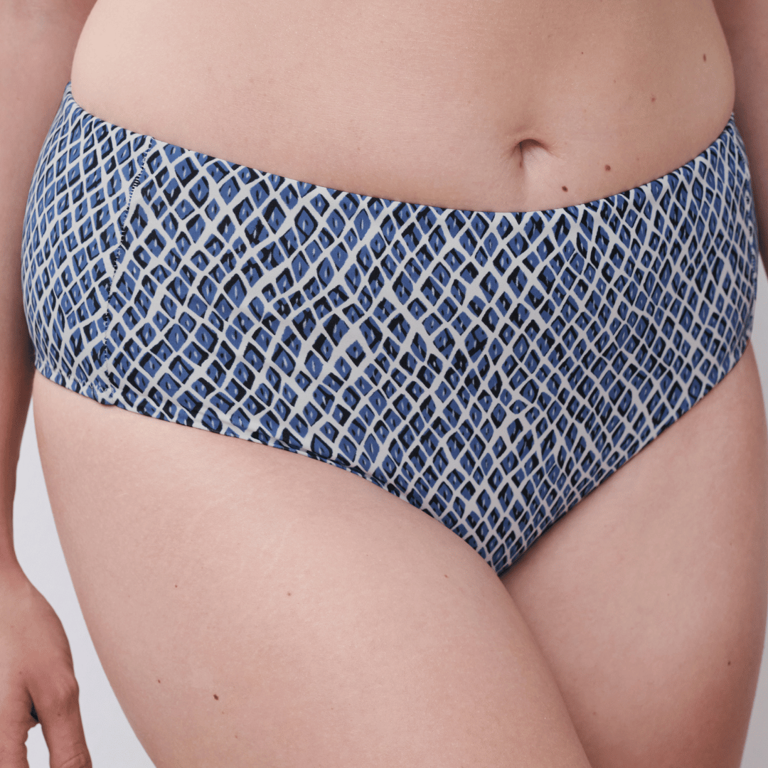 Femilet Tidra maxi bikinitrusse, multi - FS5340 - A45 - Blue Reptile