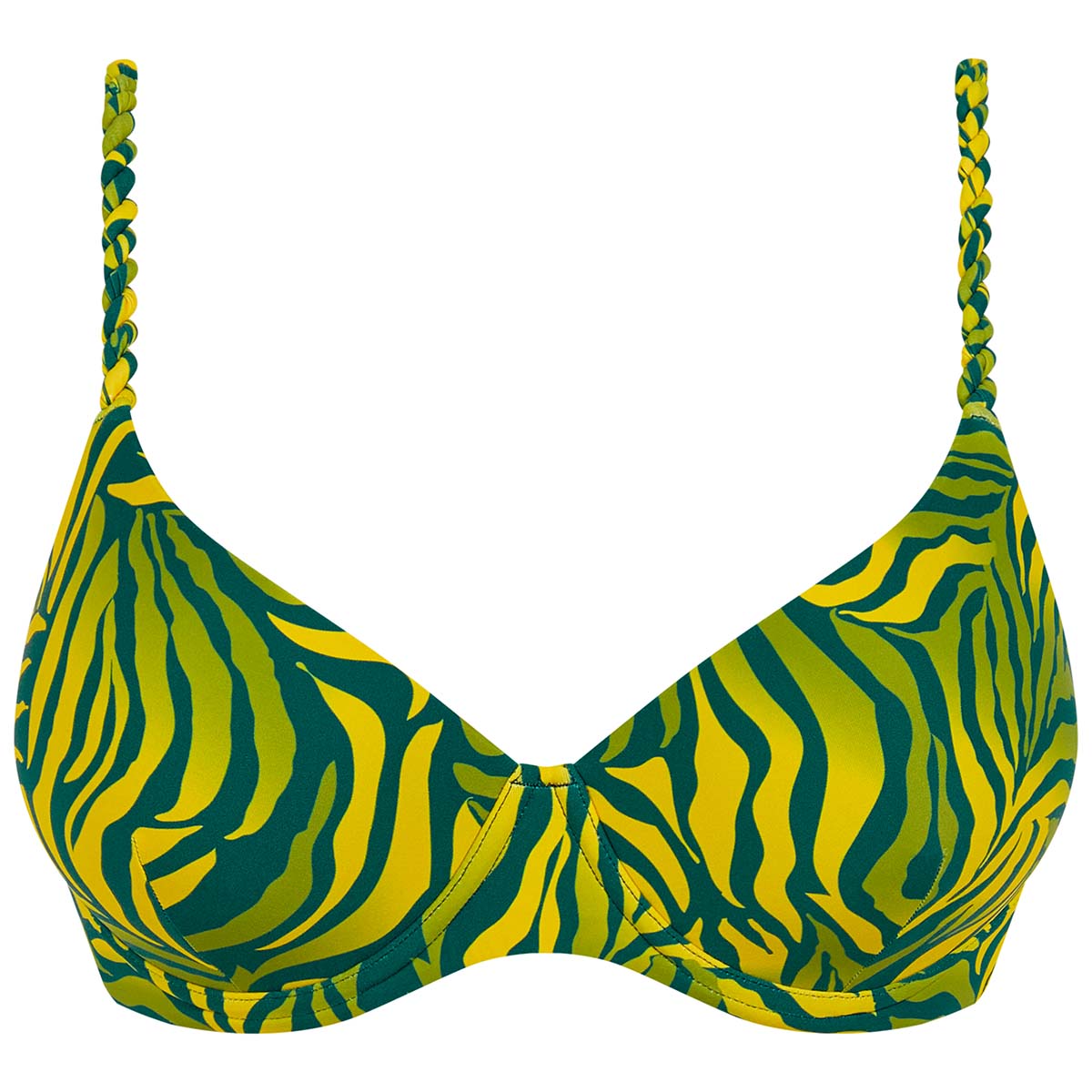 Femilet Tidra bikini top med bøjle, multi - FS5350 - C72 - Yellow Jungle