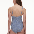 Femilet Tidra badedragt uden bøjle, multi - FS5370 - A45 - Blue Reptile