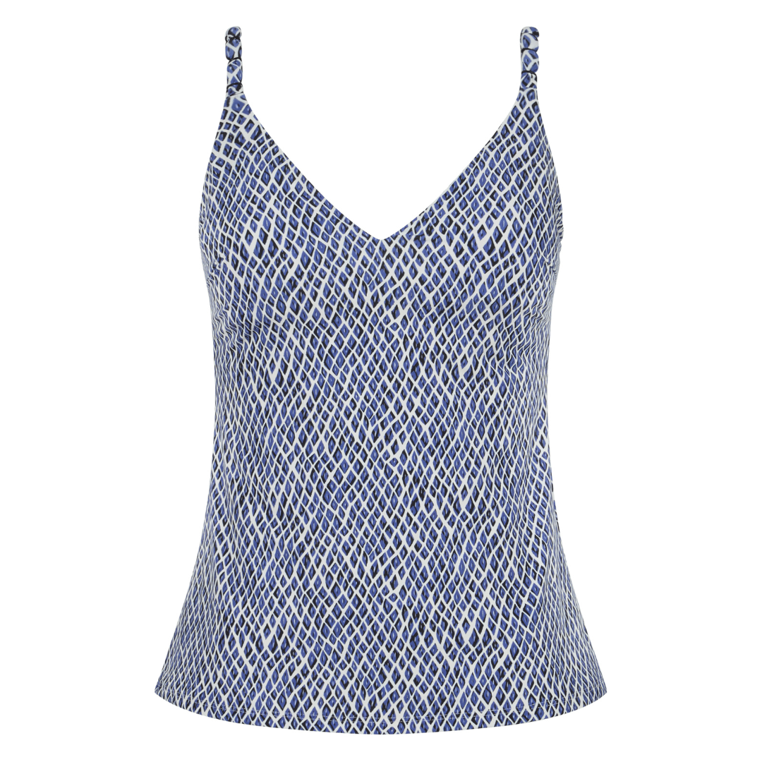Femilet Tidra tankini top, multi - FS53I0 - A45 - Blue Reptile