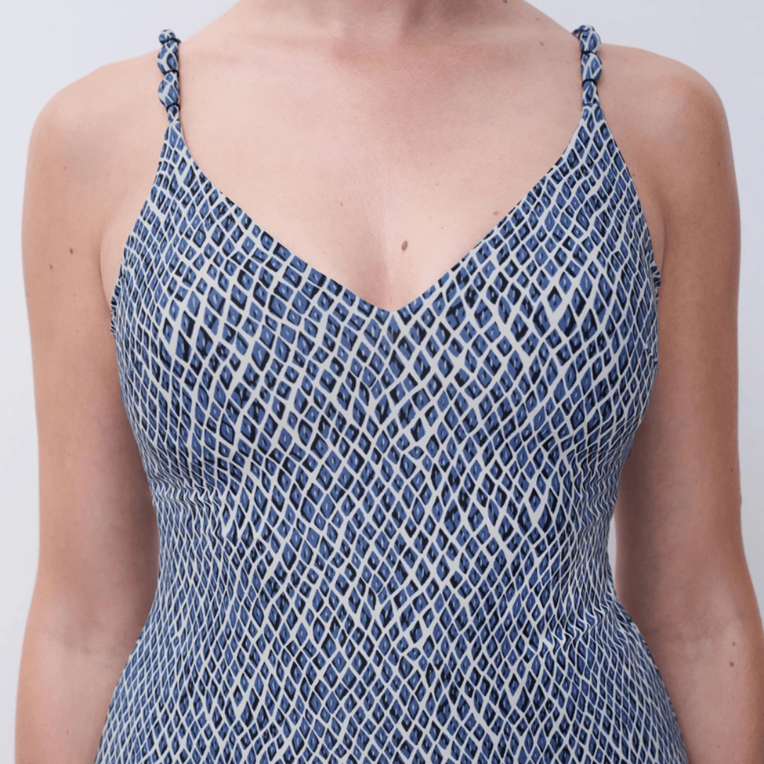 Femilet Tidra tankini top, multi - FS53I0 - A45 - Blue Reptile
