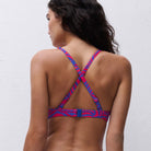 Femilet Tidra bikini top uden bøjle, multi - FS53QA - C73 - Berry Jungle