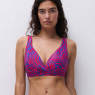 Femilet Tidra bikini top uden bøjle, multi - FS53QA - C73 - Berry Jungle