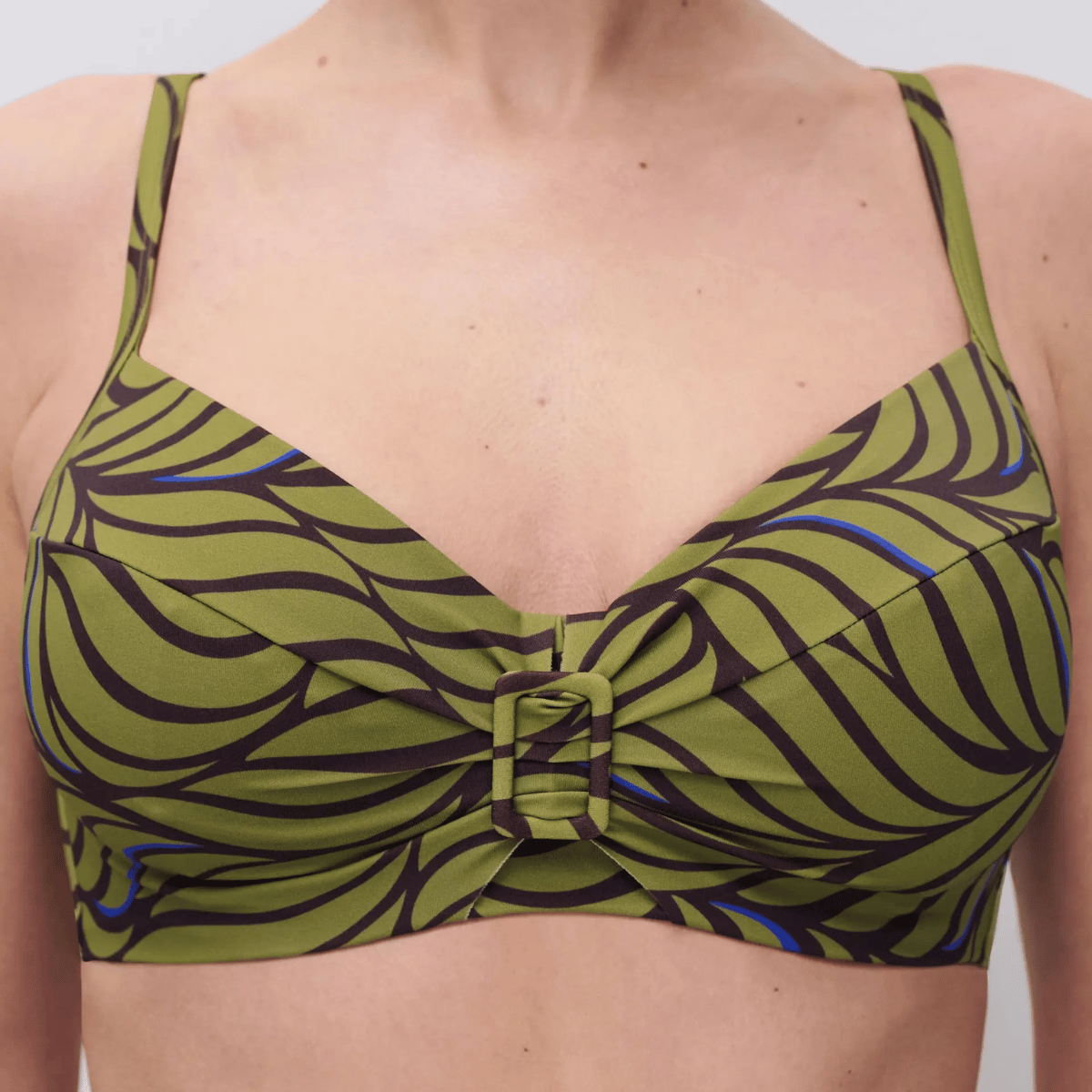 Femilet Rivero bikini top med bøjle, multi - FS60M0 - A47 - Coffee Leaves
