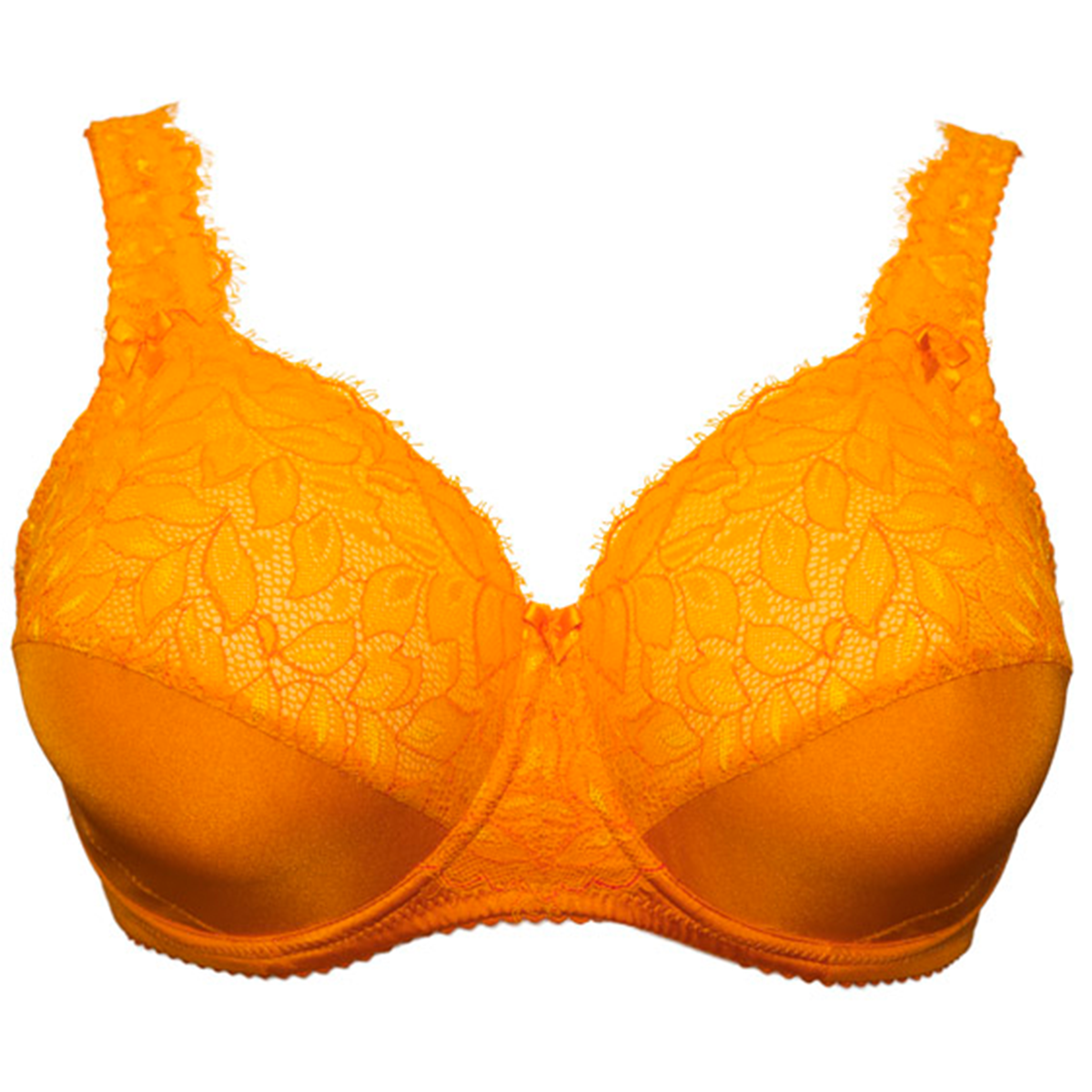 Plaisir Beate Plain BH med bøjle, orange - 619431 - 15 - Flame Orange