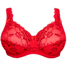 Plaisir Beate Luxury Lace BH med bøjle, rød - 619435 - 28 - Salsa