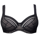 Plaisir Zoe Pure Line BH med bøjle, sort - 8028 - Black - Black