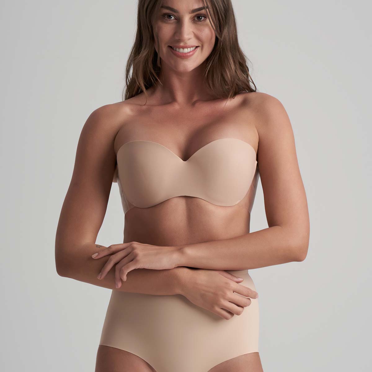 Bye Bra Glam selvsiddende BH, beige - GLMBRA - Beige - Beige