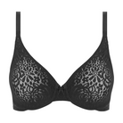 Wacoal Halo Lace BH med bøjle, sort - WA851205 - BLK - Black