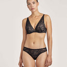 Aubade Roseessence plunge BH, sort - HK81 - NOIR - Black