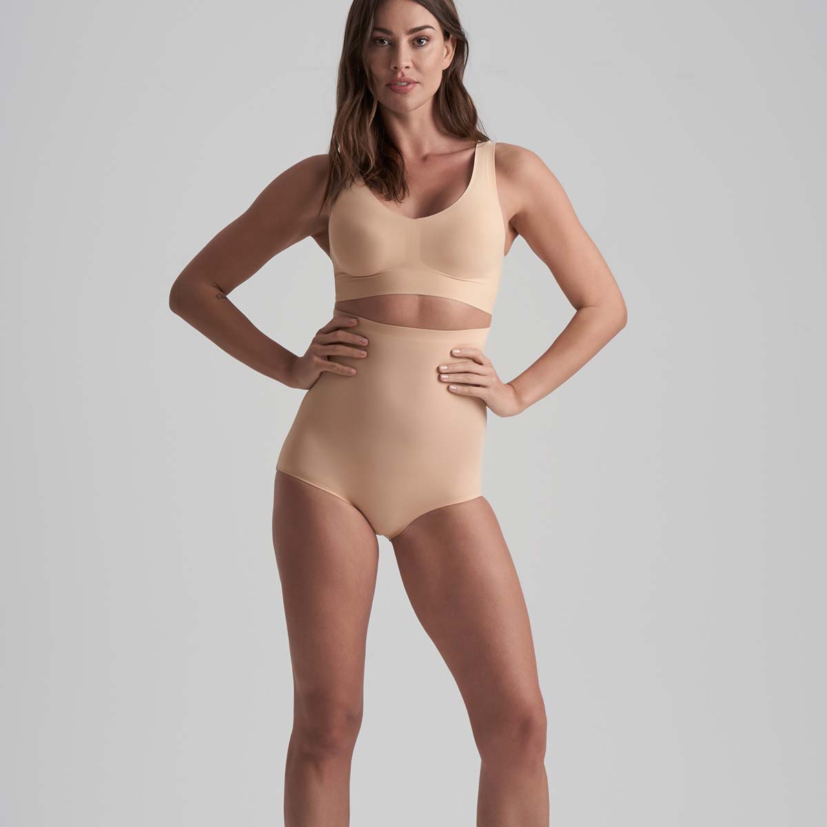 Bye Bra Invisible High Waist tai trusse, beige - INVHWB - Beige - Beige