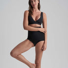 Bye Bra Invisible High Waist tai trusse, sort - INVHWB - Black - Black