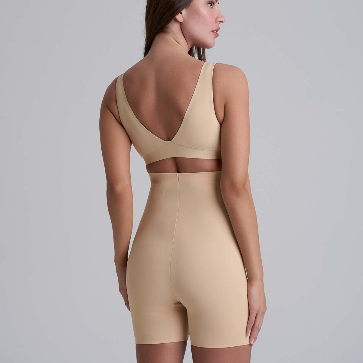 Bye Bra Invisible High Waist shorts, beige - INVHWS - Beige - Beige