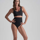 Bye Bra Invisible High Waist g-streng, sort - INVHWT - Black - Black