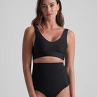 Bye Bra Invisible High Waist g-streng, sort - INVHWT - Black - Black
