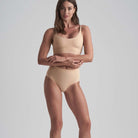 Bye Bra Invisible Mid Waist tai trusse, beige - INVMWB - Beige - Beige