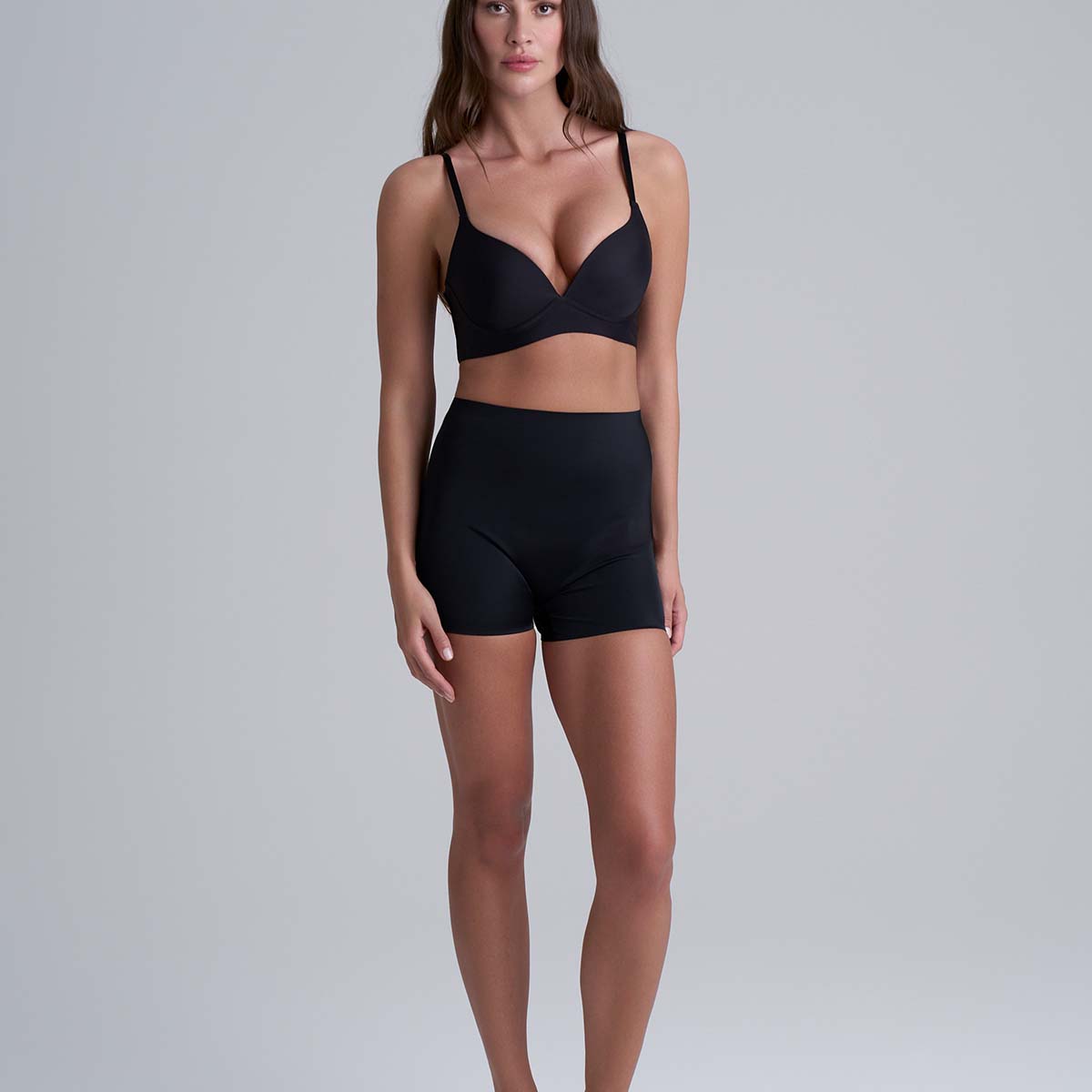 Bye Bra Invisible Shorty hipster trusse, sort - INVSHY - Black - Black
