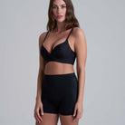 Bye Bra Invisible Shorty hipster trusse, sort - INVSHY - Black - Black