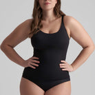 Bye Bra Invisible Singlet top, sort - INVSING - Black - Black