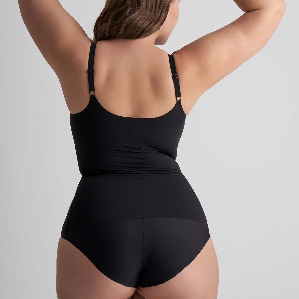 Bye Bra Invisible Singlet top, sort - INVSING - Black - Black