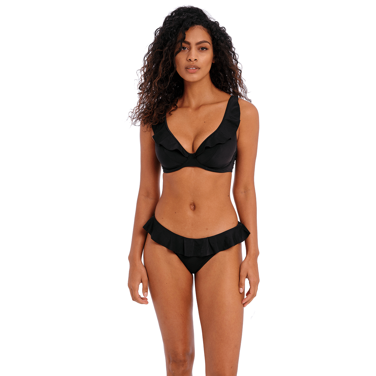 Freya Jewel Cove bikini top med bøjle, sort - AS7230 - PLK - Plain Black
