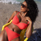 Freya Jewel Cove bikini top med bøjle, orange - AS7231 - LAI - Plain Sunset