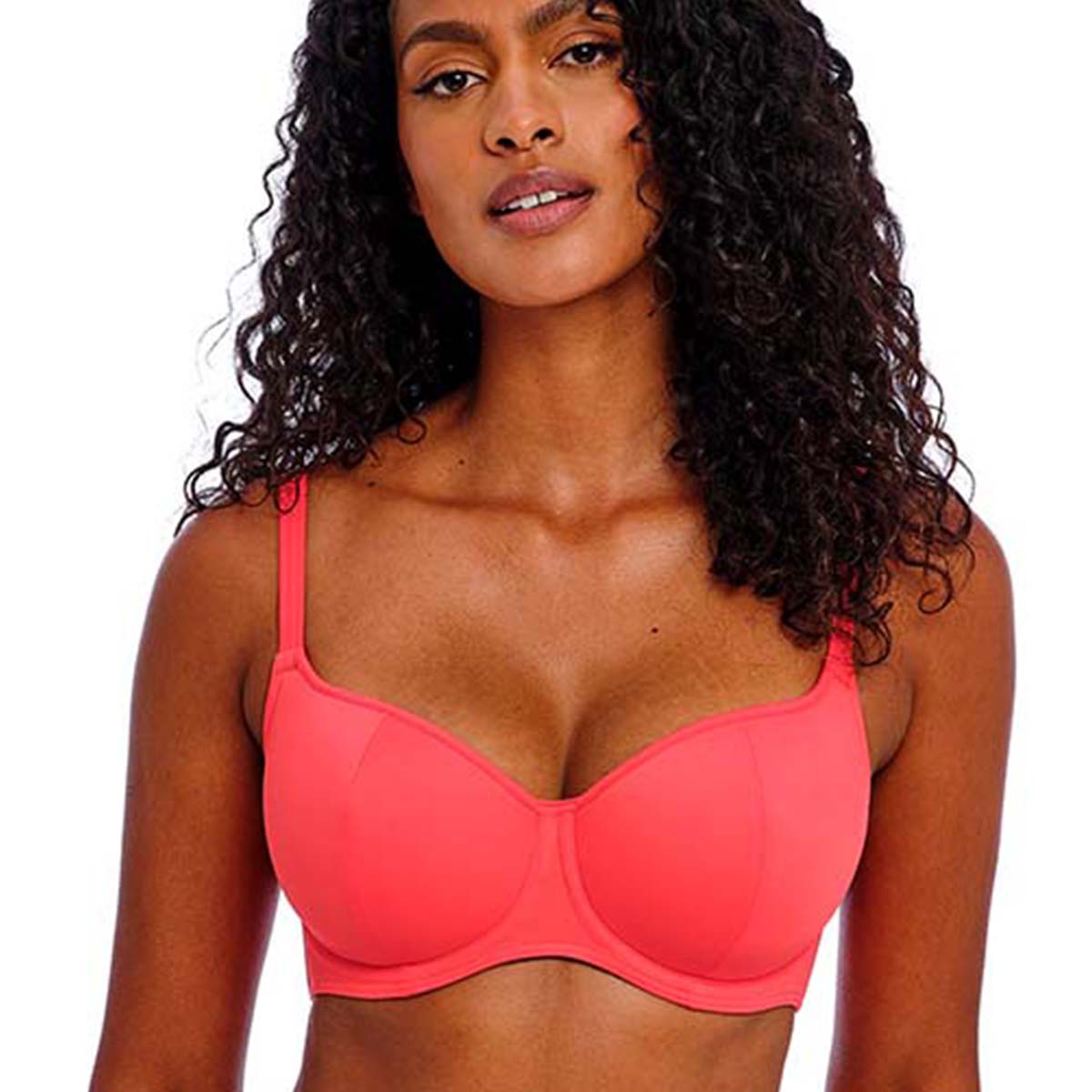 Freya Jewel Cove bikini top med bøjle, orange - AS7231 - LAI - Plain Sunset
