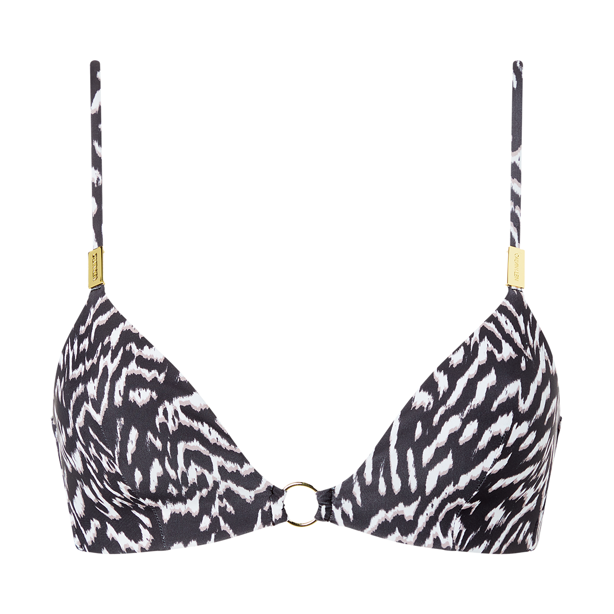 Calvin Klein Bikini Fixed Triangle bikini top, multi - w012810 - 0GR - Animal Print