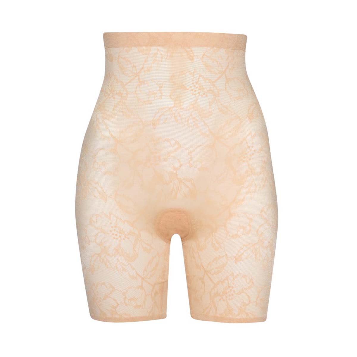 Bye Bra Lacy High Waist Shaping shorts, beige - LACHWS - Beige - Beige