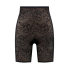 Bye Bra Lacy High Waist Shaping shorts, sort - LACHWS - Black - Black