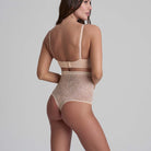Bye Bra Lacy High Waist Shaping g-streng, beige - LACHWT - Beige - Beige