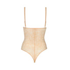 Bye Bra Lacy High Waist Shaping bodystocking, beige - LACOBB - Beige - Beige