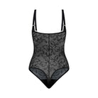 Bye Bra Lacy High Waist Shaping bodystocking, sort - LACOBB - Black - Black