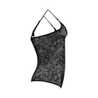Bye Bra Lacy High Waist Shaping bodystocking, sort - LACOBB - Black - Black