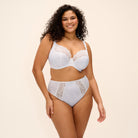 Elomi Lucie plunge BH, hvid - EL4490 - WHE - White