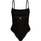 Calvin Klein Graphic Monogram badedragt uden bøjle, sort - LV00Q61217 - UB1 - Black