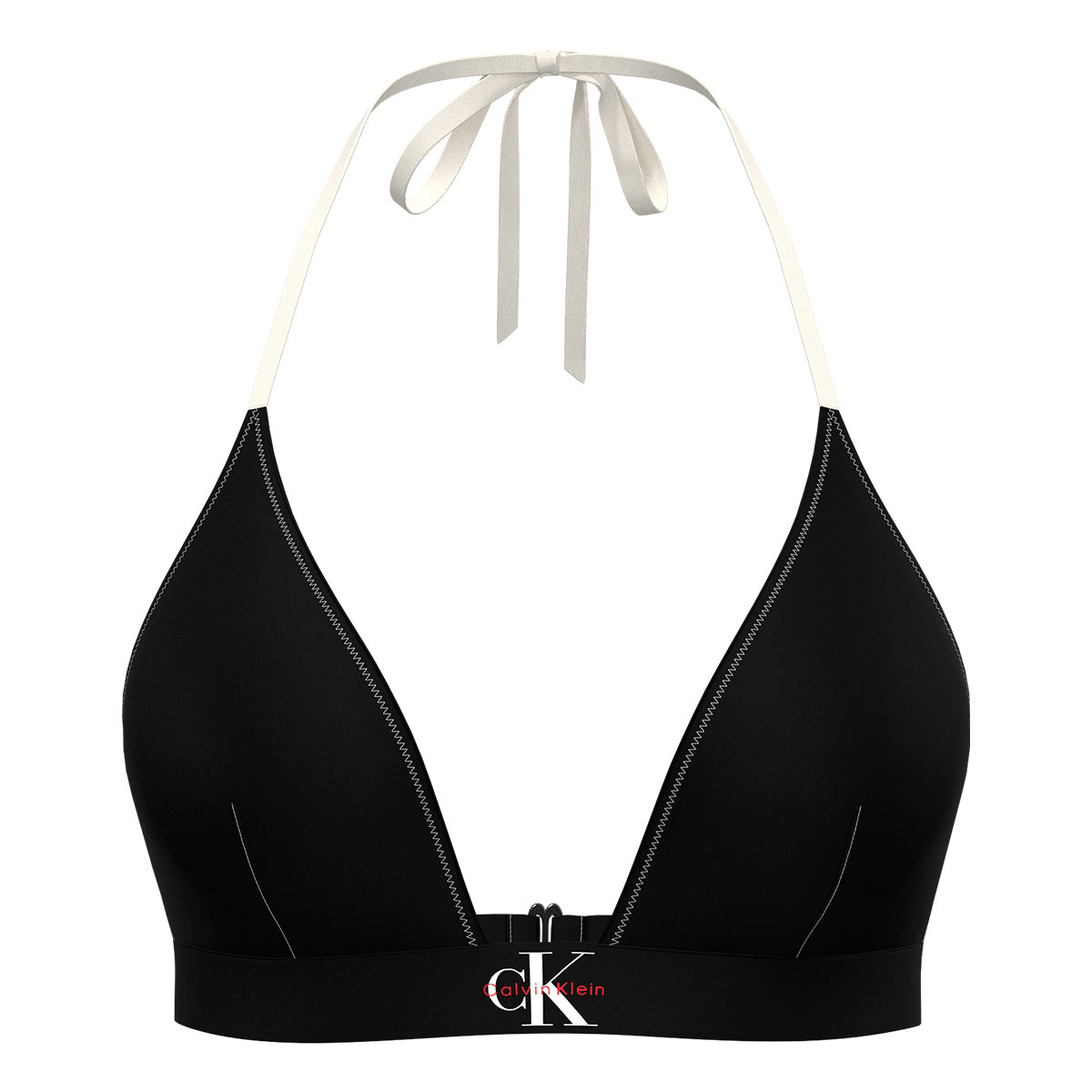 Calvin Klein Graphic Monogram bikini top uden bøjle, sort - LV00Q61225 - UB1 - Black