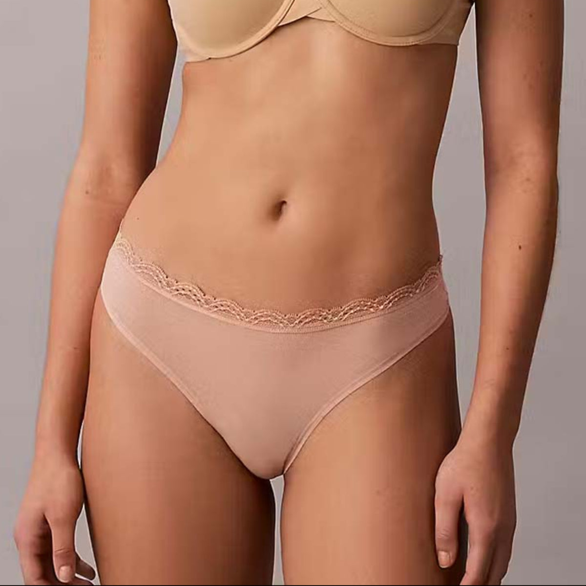 Calvin Klein Microfiber Stretch g-streng, rosa - LV00QD5270 - PWO - Mahogany Rose