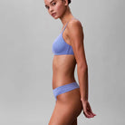 Calvin Klein Icon Logo Lace g-streng, blå - LV00QD5282 - 44J - Blue Tulip