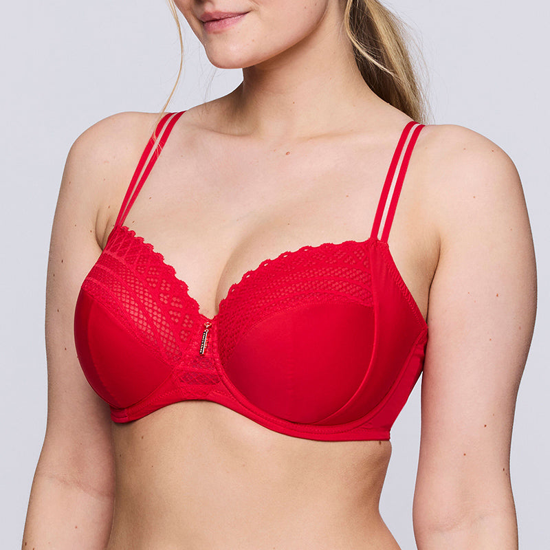 PrimaDonna Twist East End BH med bøjle, rød - 0141930 - TRR - True Red